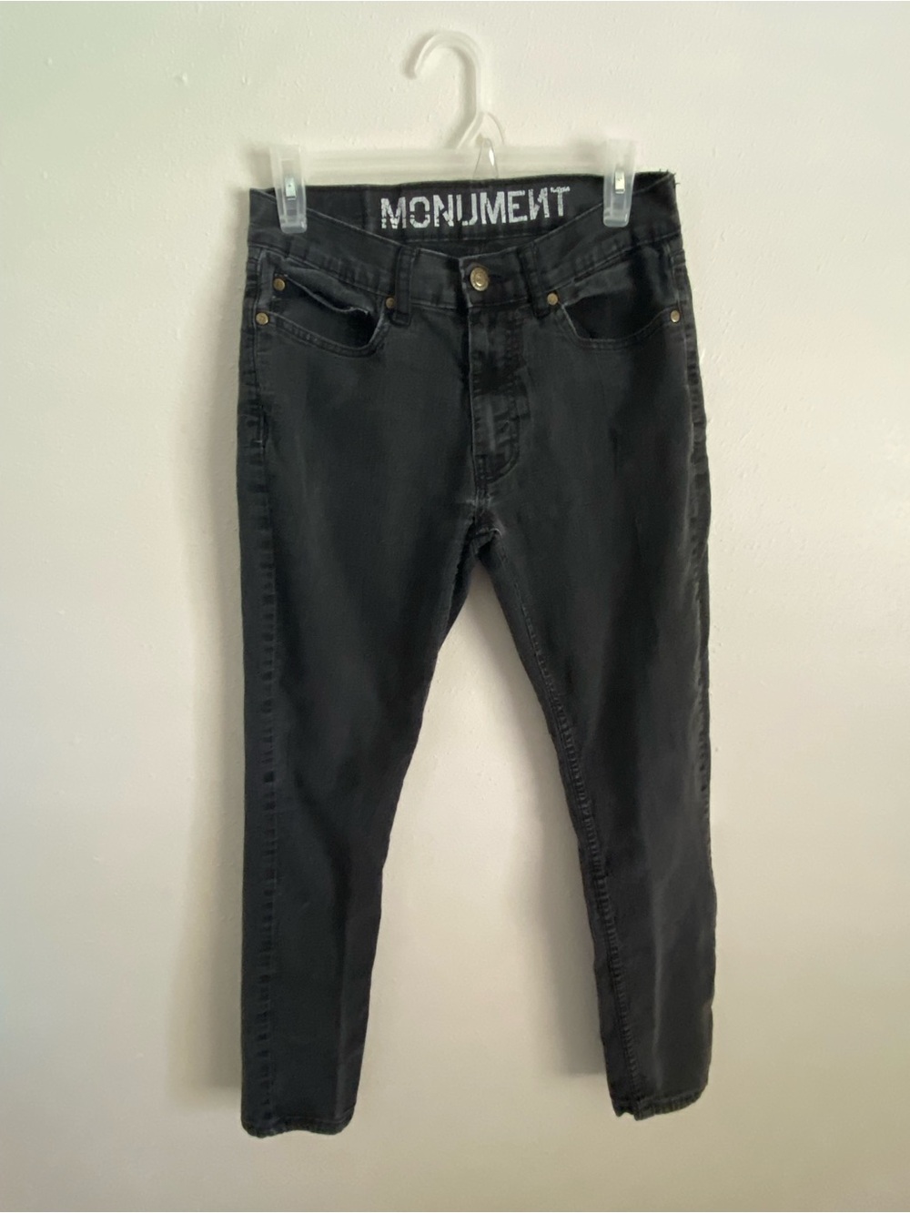 MONUMENT Black Skinny Jeans Size 28 waist